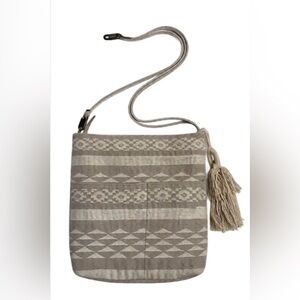 Lucky brand Beige Patterned Crossbody Bag